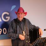 Charles Cassonnet dans les studios de Vag'FM